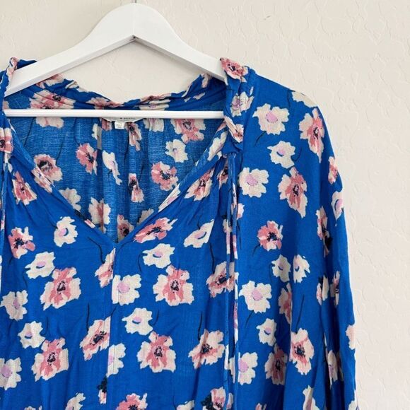 Lucky Brand Umi Floral Peasant Top Plus Size 3X - Picture 6 of 13